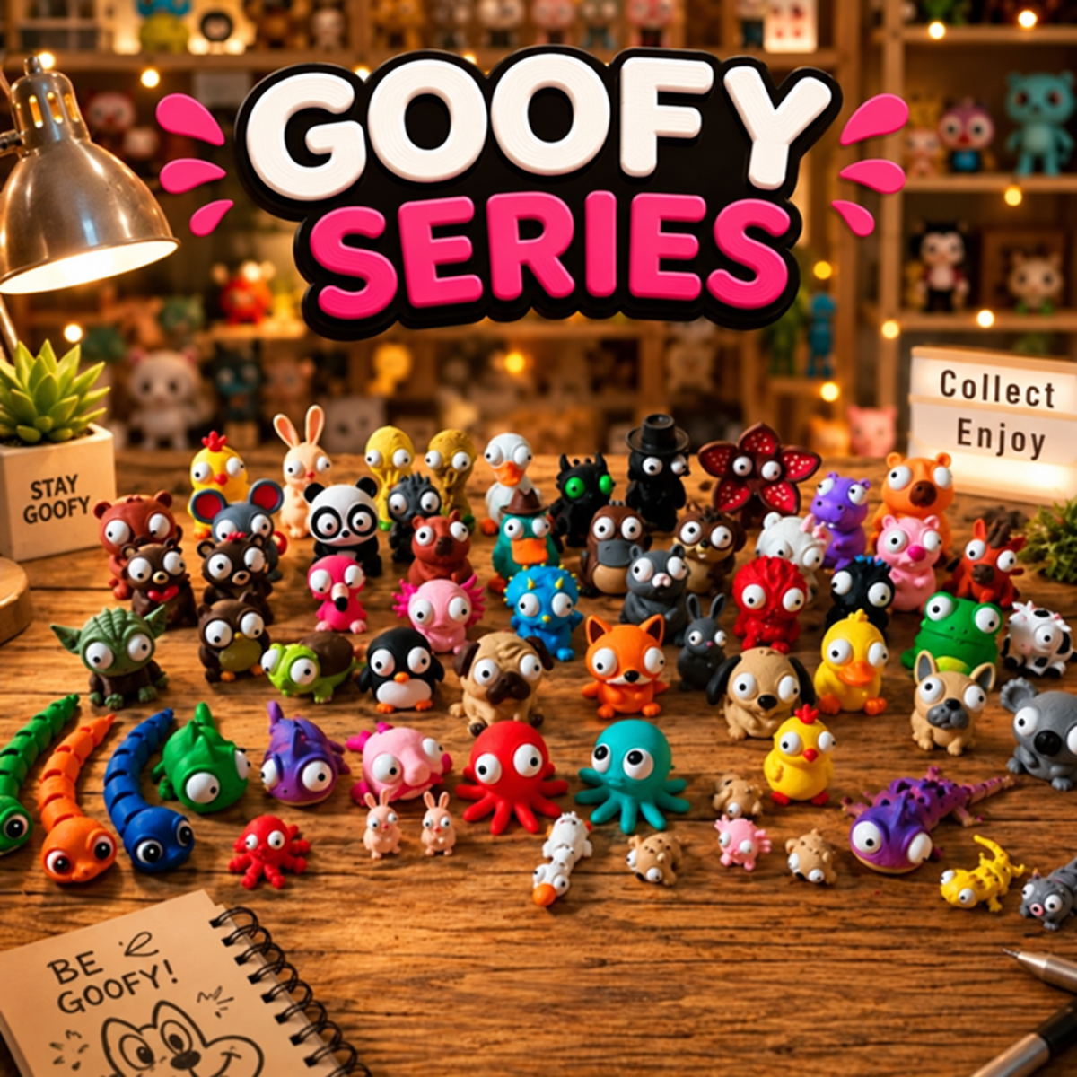 Goofy Series – 3D-Figuren mit beweglichen Augen